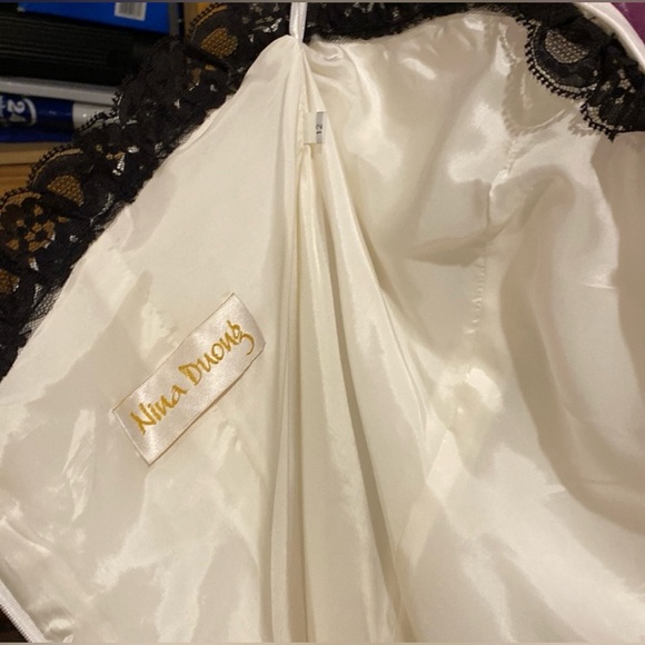 Raw silk mermaid wedding gown - Picture 10 of 12